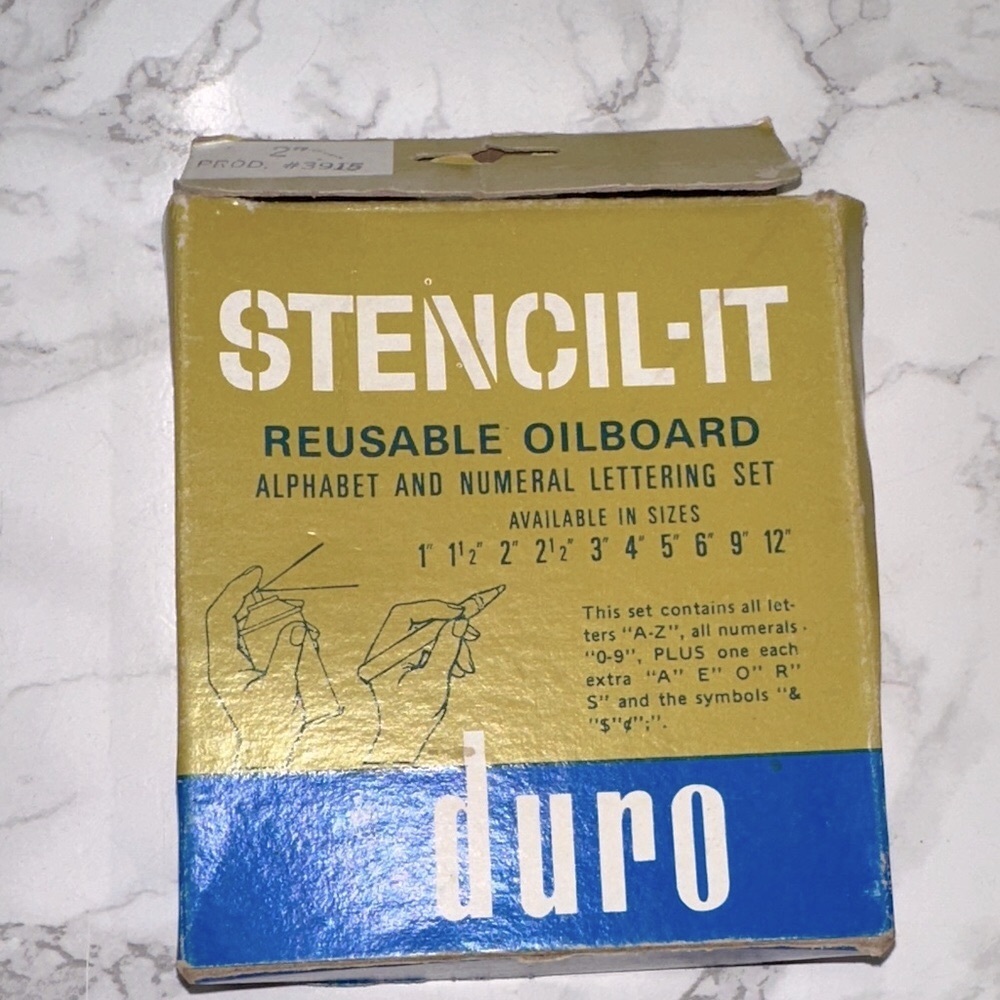 STENCIL IT DURO vintage stencil set